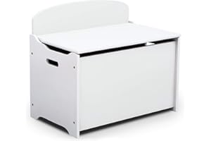 Delta Children MySize Deluxe Toy Box, Bianca White