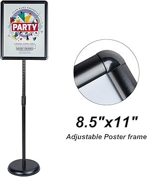 Amazon Com Aktop Adjustable Poster Sign Stand 8 5 X 11 Inch