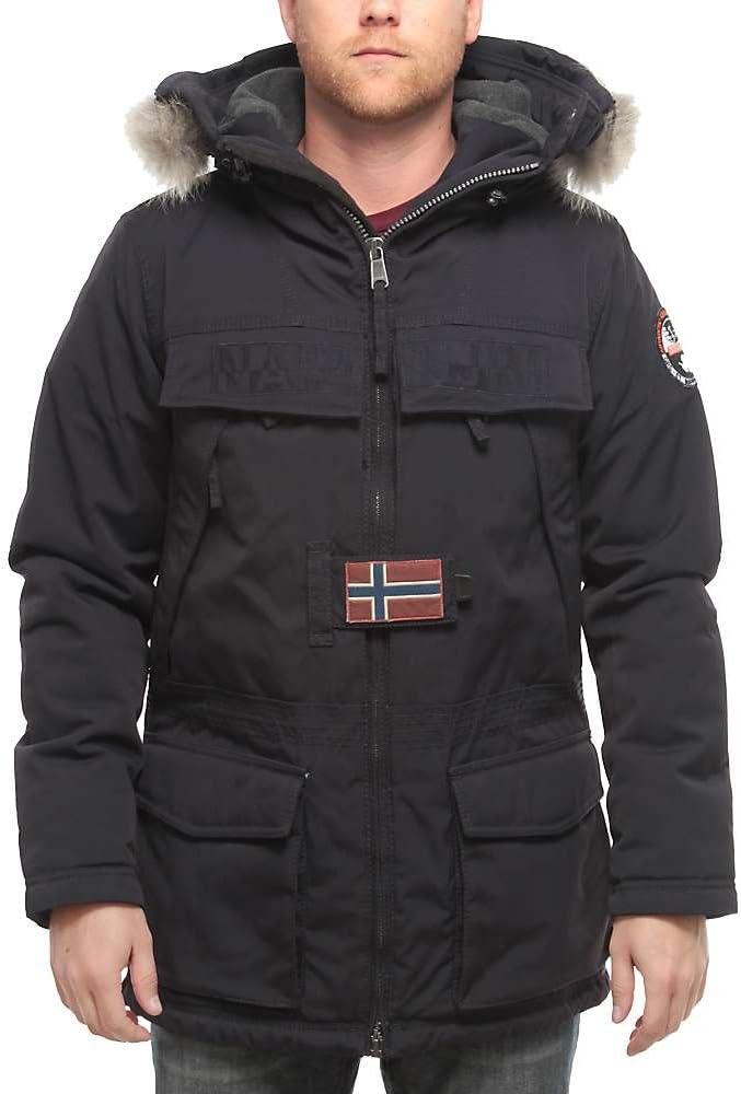 Napapijri Open Skidoo Jacket - Men's Blu Marine Medium at Amazon Menâs Clothing store