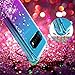OEAGO Samsung Galaxy S10 Plus Case, Galaxy S10+ Case, Flowing Liquid Floating Bling Glitter Sparkle TPU Bumper Shockproof Girls Women Case for Samsung Galaxy S10+ Plus (6.4 inch 2019) - Teal Purple