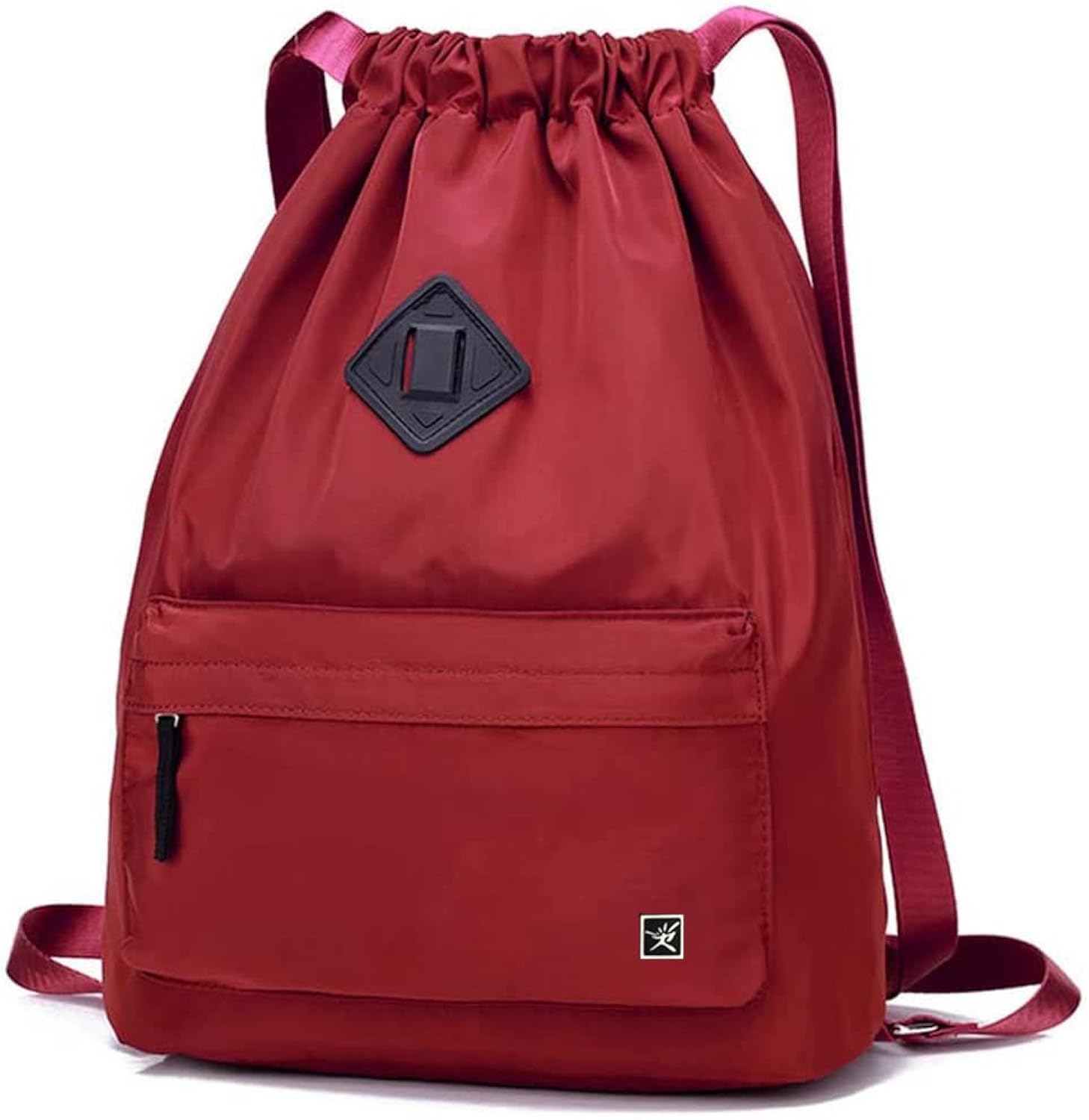 Risefit Drawstring Bags PE Bag Waterproof Gym Sack Daily Rucksack Book Bags with Large Capacity for Sports School Travel Men Women Student