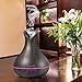 EASEHOLD Aroma Essential Oil Diffuser Humidifier 400ml Cool Mist with Colorful Lights 4 Timer Wood Grain Finish