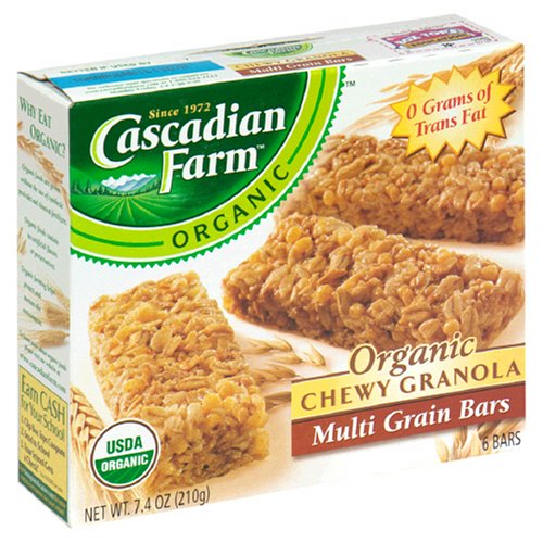 1 2 3 CASCADIAN FARM BAR GRANOLA CHOCOCHIPS BAR, 7.4 OZ