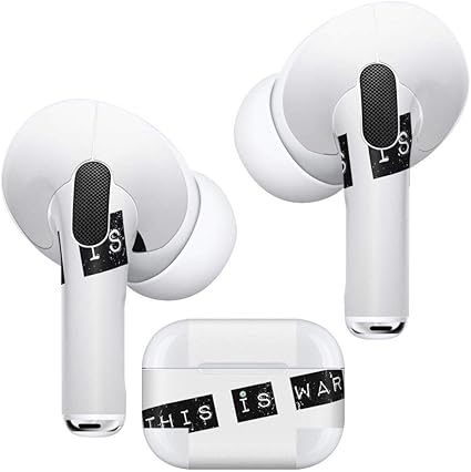 Amazon Igsticker Airpods Pro 専用 デザインスキンシール ２枚セット Airpodspro エアポッド プロ Apple アップル イヤホン カバー デコレーション アクセサリー デコシール 英語 文字 かっこいい Igsticker イヤホン ヘッドホンケース