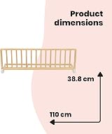 Safety 1st Wooden Bed Rail 110 cm Toddler Bed Guard FSC Wood Natural view 6