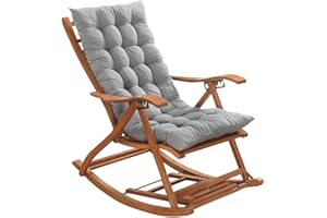 Chong Rocking Chair Cushions and Pads, Lounger Cushion high-Backed Cushion,Thick Large Soft Relaxer Removable Chair/ Sofa Cus