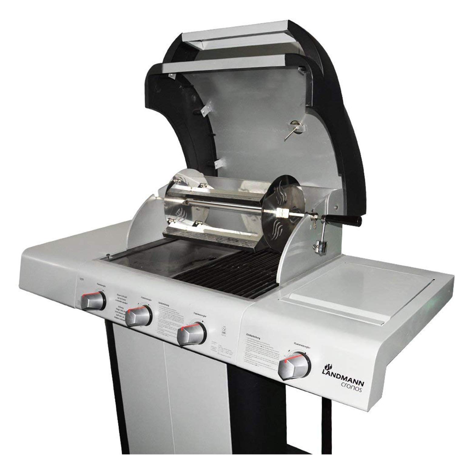 Onlyfire BBQ Grill Rotating Stainless Steel Rotisserie Trays Kit with