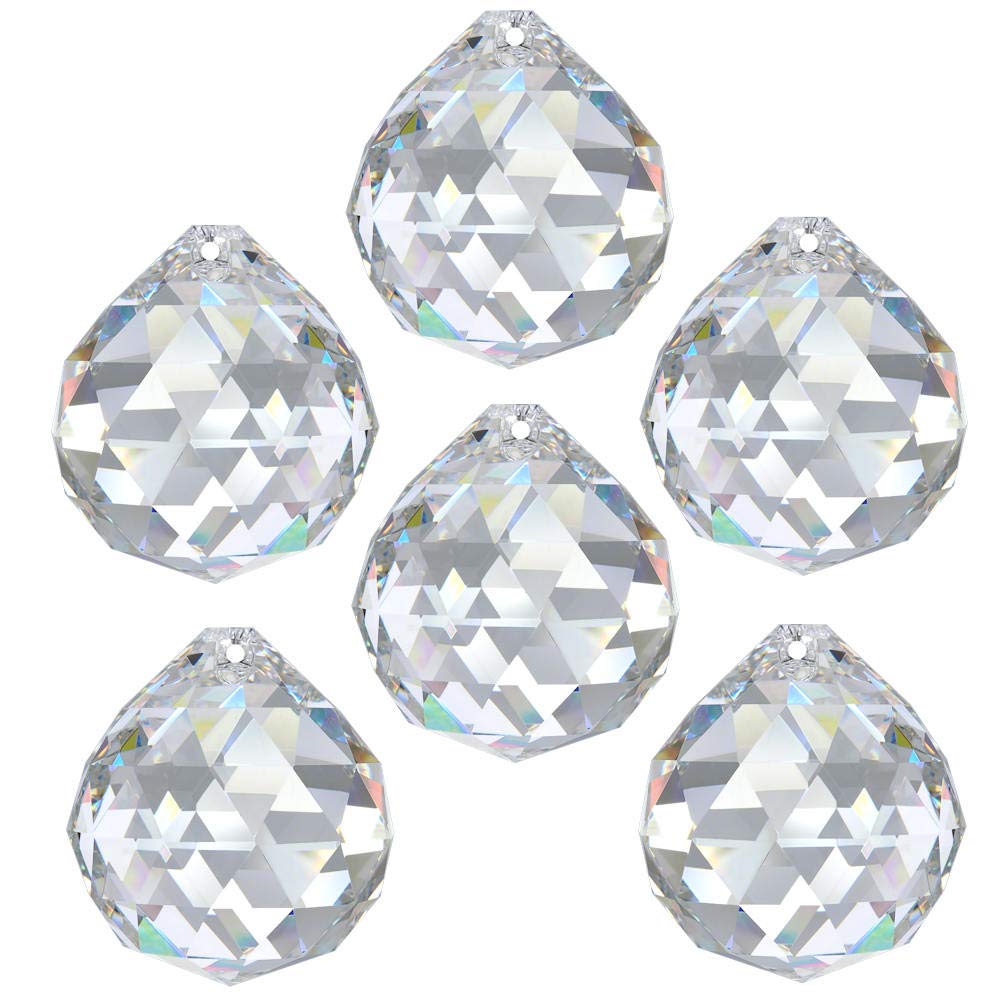 AMBROS Crystal 6x rainbow crystal ball diameter 30 mm crystal 30 PbO ~ chandelier Feng Shui
