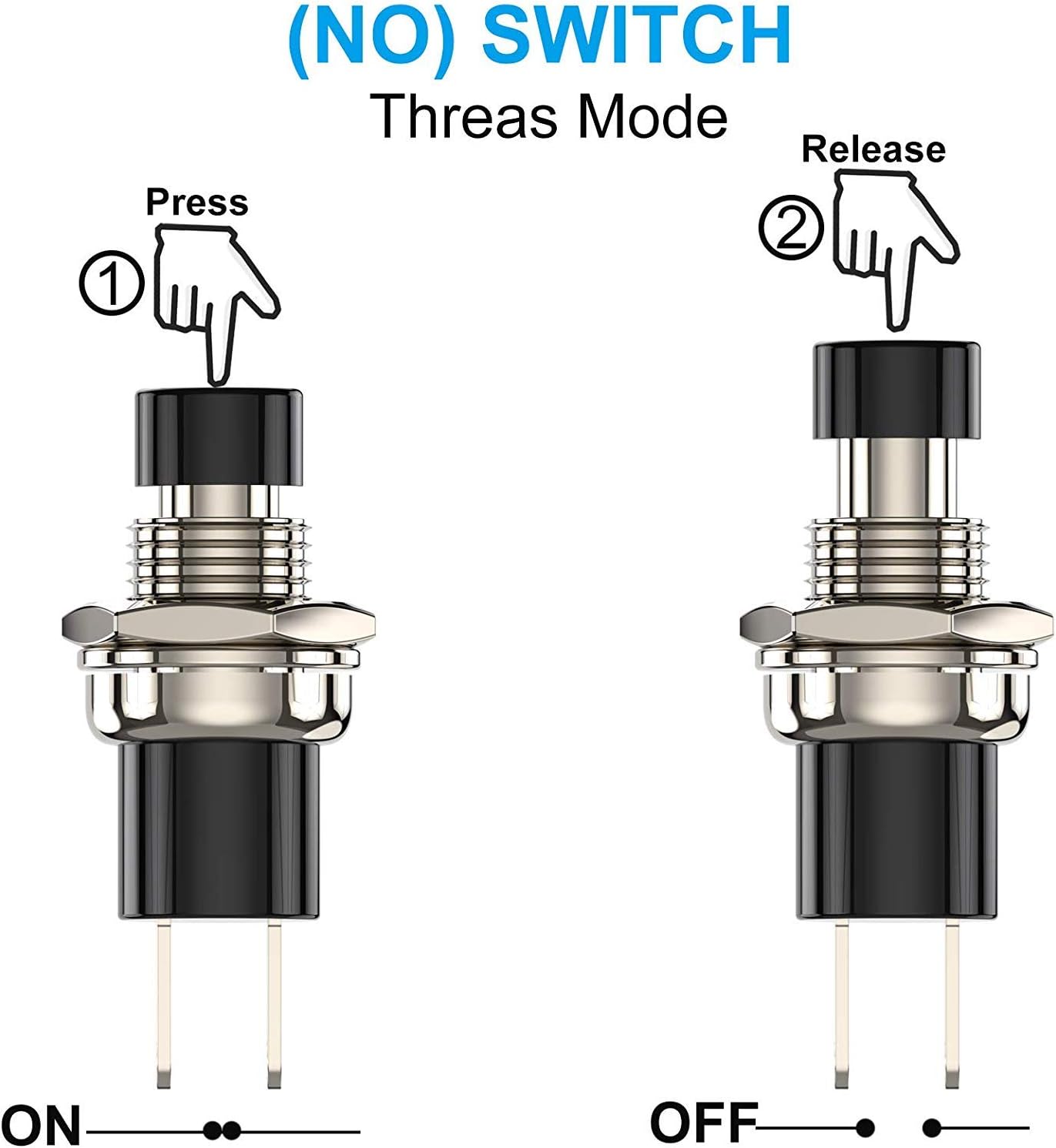 Gebildet 24pcs 7mm Mini Momentary Push Button 3V-6V-12V-24V-230V/1A - Image 5