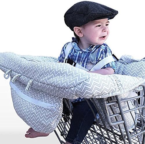 Baby Highchair Travel Seats Cover Toddler Safety Harness Portable Shopping Cart Cover,Stripe