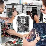 Tsadeer B75 Motherboard 12 USB3.0 BTC Mining LGA1155 DDR3 4G RAM SSD CPU Fan view 7