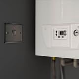 BG Electrical Nexus Metal 20A Double Pole Wall Switch LED Indicator Black view 7