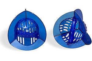 AquaLogix High Resistance Aquatic Bell Set - Blue | Aquatic Dumbbells | Quick Start Guide | Water Weights | Strength & Muscle Building | Pool Exercise Equipment | Pair (HRPCBELL)