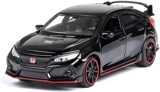 1:32 HONDA CIVIC TYPE-R moldes y vehículos de juguete modelo de coche de Metal colección de luces de sonido juguetes de coche para niños regalo de Navidad: Buy Online at Best Price