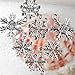 30x Mixed Tibetan Silver Various Snowflake Charm Beads Winter Xmas Finding