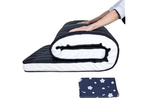 Obqer Futon Mattress Twin Size 4" - Thick Foldable Japanese Floor Mattress with Removable Cover, Memory Foam Sleeping Pad Tatami Mat Suitable for Guest & Camping (Sakura)