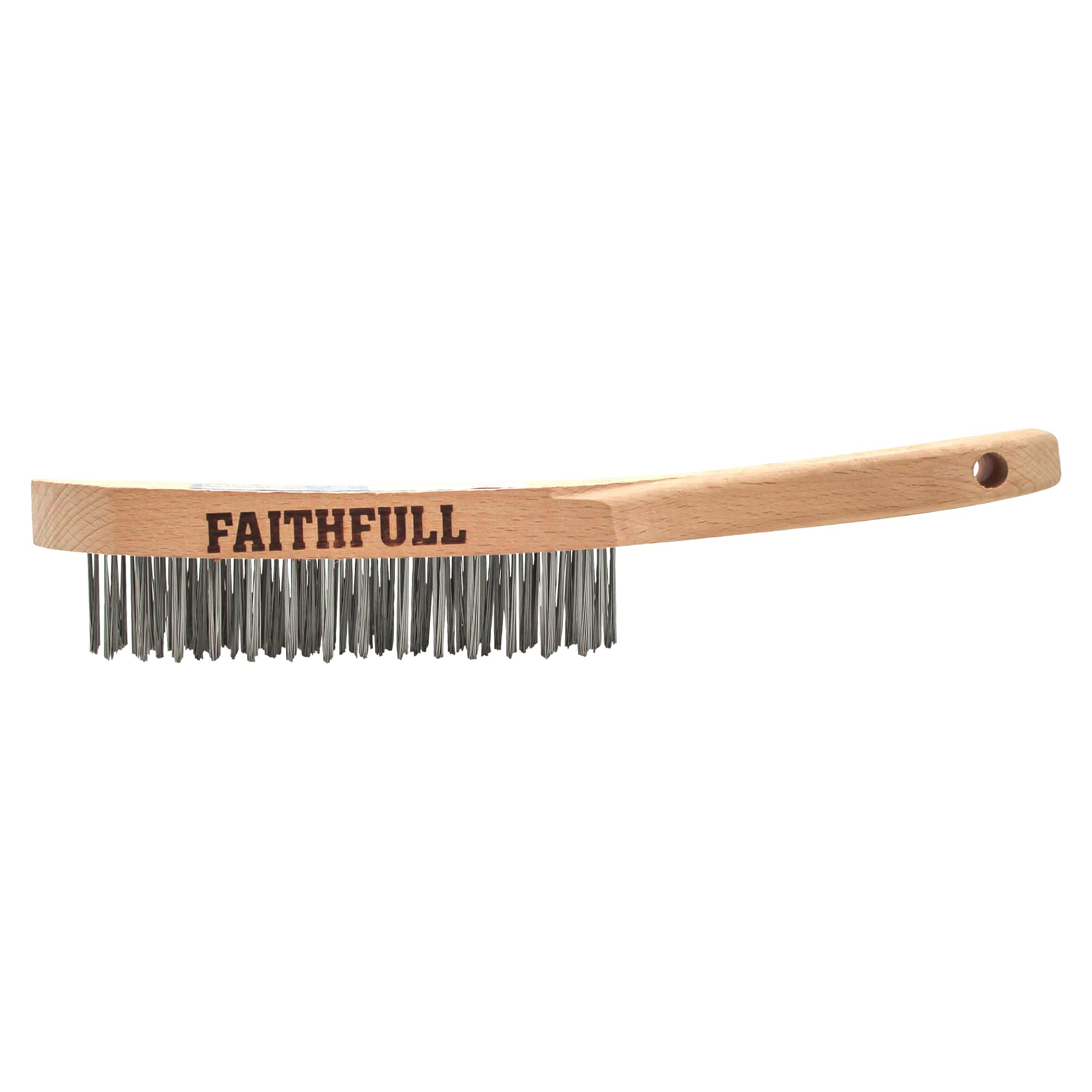 Faithfull FAI680S4 Heavy-Duty Stainless Steel Scratch Brush 4 Row