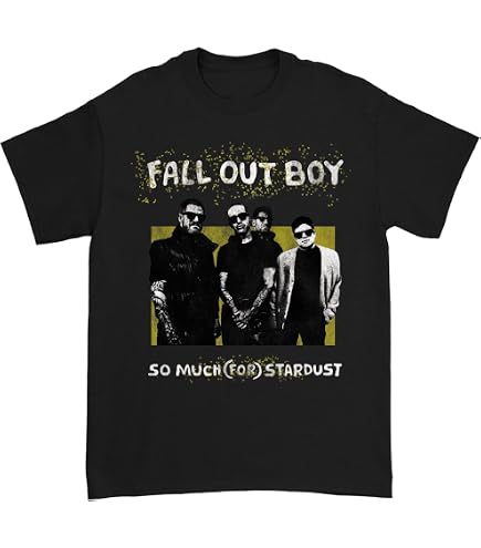 Amazon.com: FALL OUT BOY Unisex-Adults T-Shirt, Black, Small