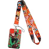 Chainsaw Anime Man Characters Themed Lanyard w/ID Holder Keychain