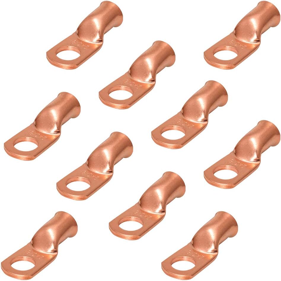 2/0 AWG Heavy Duty Tinned Copper Wire Lugs 2/0 AWG Crimp Copper Ring
