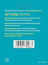 EE Pay As You Go £10 Data SIM 8GB Data 500 Minutes Unlimited Texts view 2