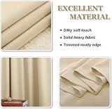 PONY DANCE Sage Green Blackout Curtain Panel 52x63 Eyelet for Privacy view 8