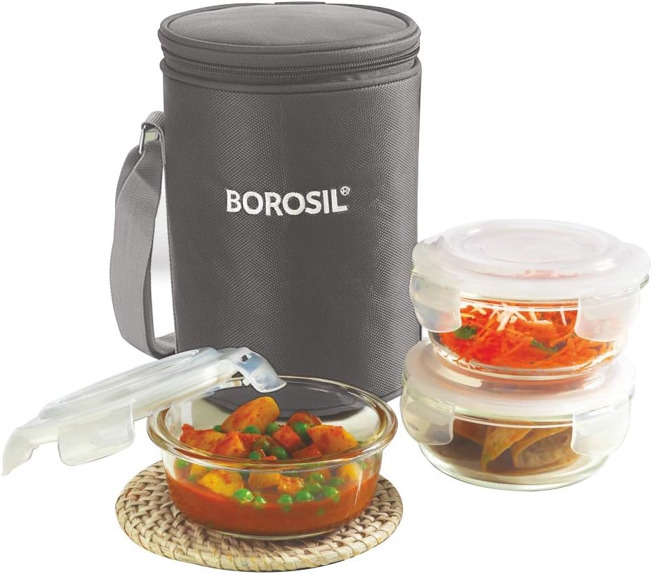 borosil 4 piece lunch box