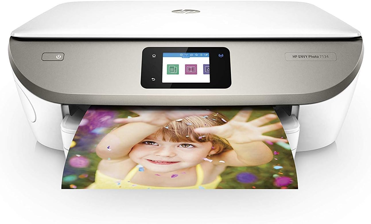 HP Envy Photo 7134 All-in-One Wi-Fi Photo Printer with 5 Months of Instant Ink Included, White 