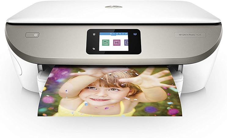 HP Envy Photo 7134 All-in-One Wi-Fi Photo Printer with 5 Months of Instant Ink Included, White 