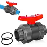 Boltigen 1" PVC True Union Ball Valve, Full Port Shut Off Valve | Corrosion Resistant UPVC, EPDM Leakproof Seal, Removable Design, High Flow Performance, Irrigation And Pool Systems