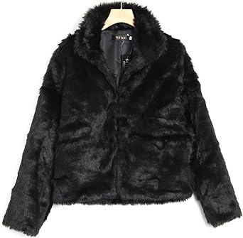 short black fur jacket uk