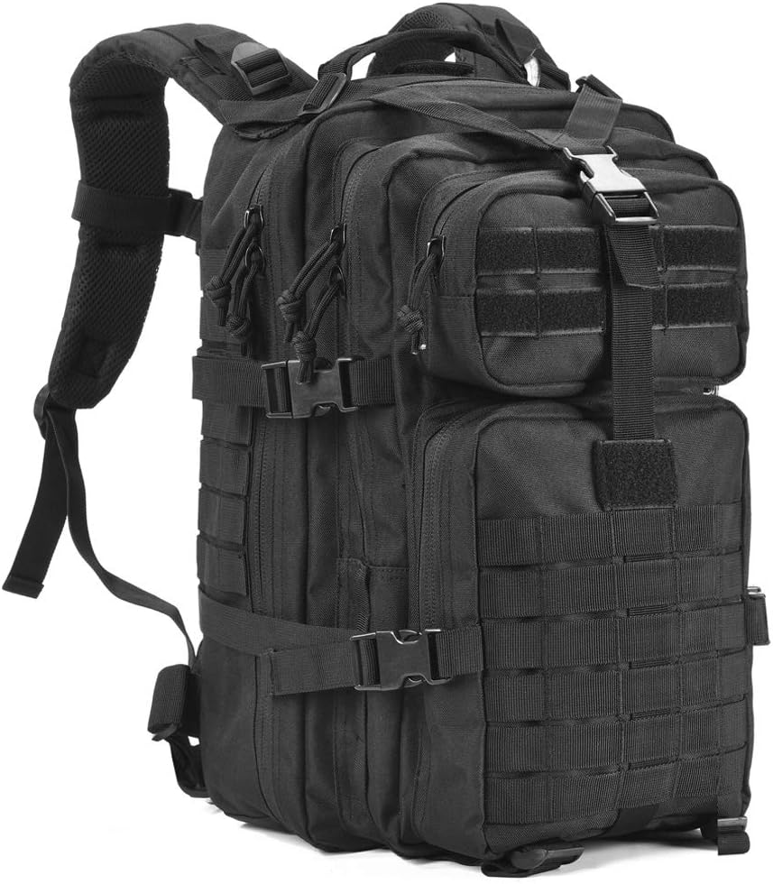 REEBOW GEAR Military Tactical Backpack Molle Assault Pack Daypack School Bag Woodland Camo