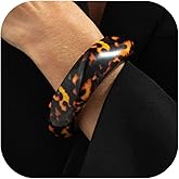 72ore Leopard Bracelet for Women Statement Bangle Chunky Acrylic Resin Jewelry Leopard Print Accessories Gifts for Women