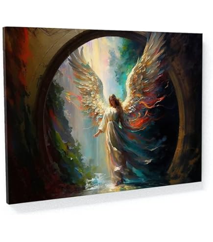 Amazon.com: tabloshop Hans Zatzka Musician Angel Canvas Pictures