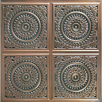Amazon Com 204 Copper 2 X 2 Pvc Plastic Decorative Ceiling