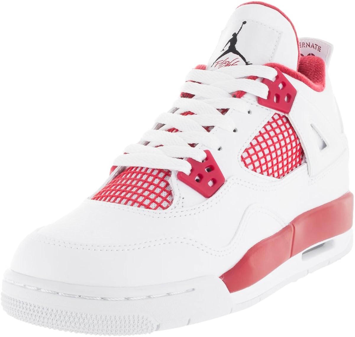 jordan 4 retro red and white