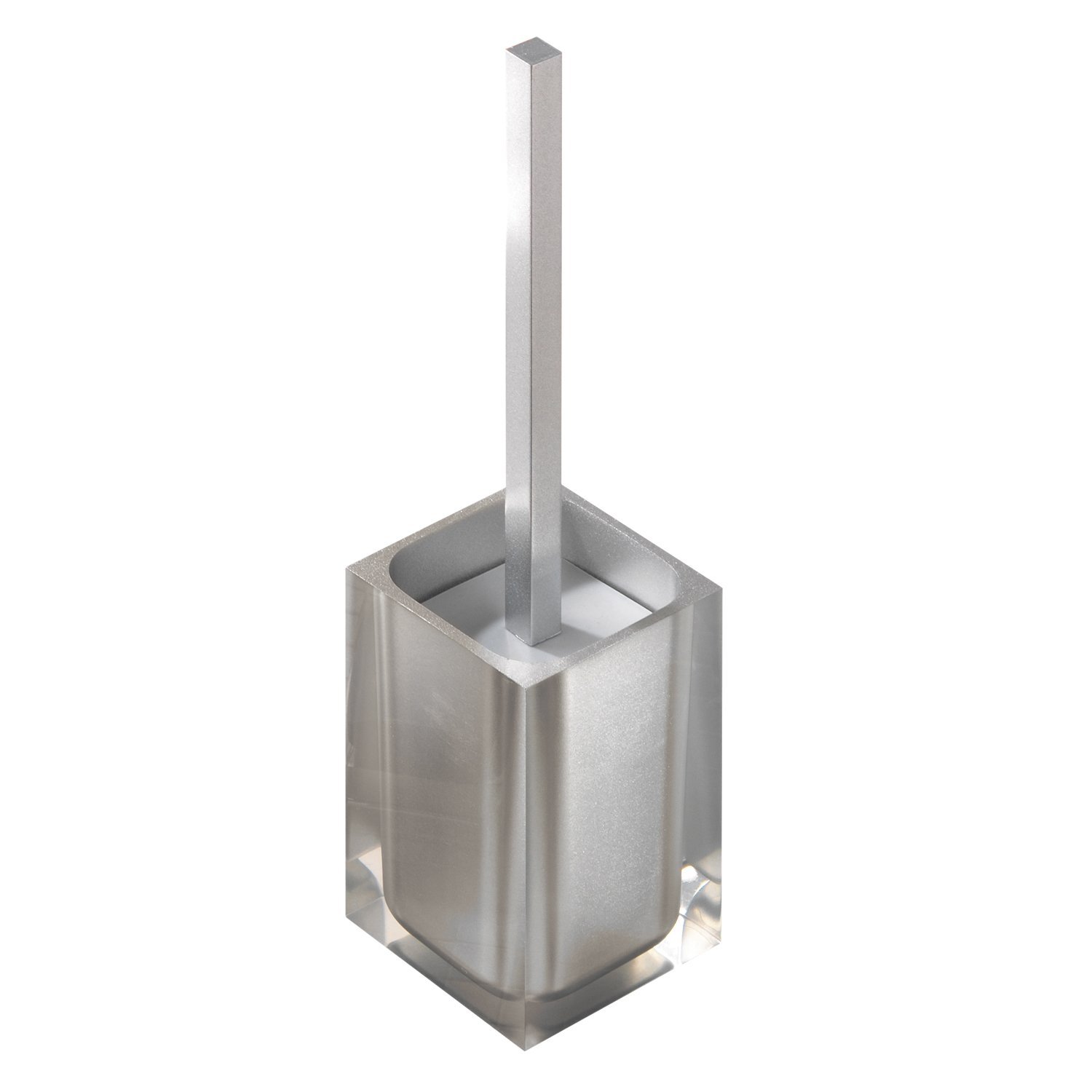 Rainbow Resin Toilet Brush Holder Finish: Glossy Black