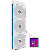 Lian Li Hydroshift II LCD-S 360TL ARGB Liquid CPU Cooler - 360mm AIO - 3.4" IPS LCD Square Screen - Daisy-Chain - Low-Noise -