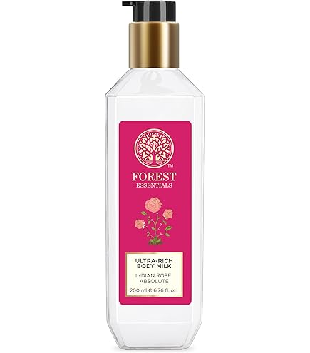 Amazon.com : Forest Essentials Ultra-Rich Body Milk Indian Rose