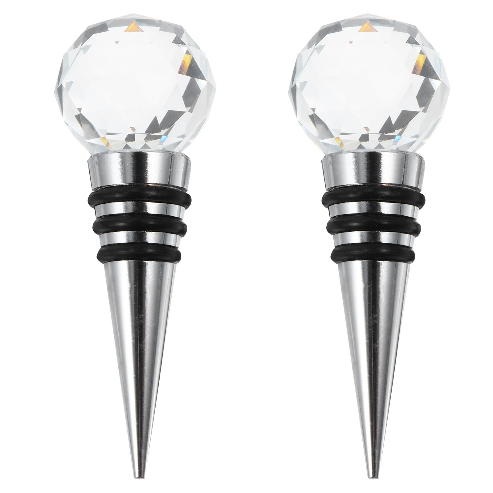 HEMOTON Creative Wine Bottle Stoppers 2-Pack Wine Bottle Sealing Plugs for Beer Cocktail Bottles Easy to Use and Clean