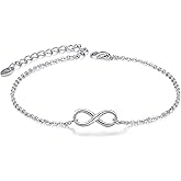 CHIC & ARTSY 925 Sterling Silver Bracelets for Women, Symbolic & Inspirational Charm Bracelets Collection with Cross, Stethoscope, Evil Eye, Infinity, Butterfly & More, Everyday Wear Jewelry