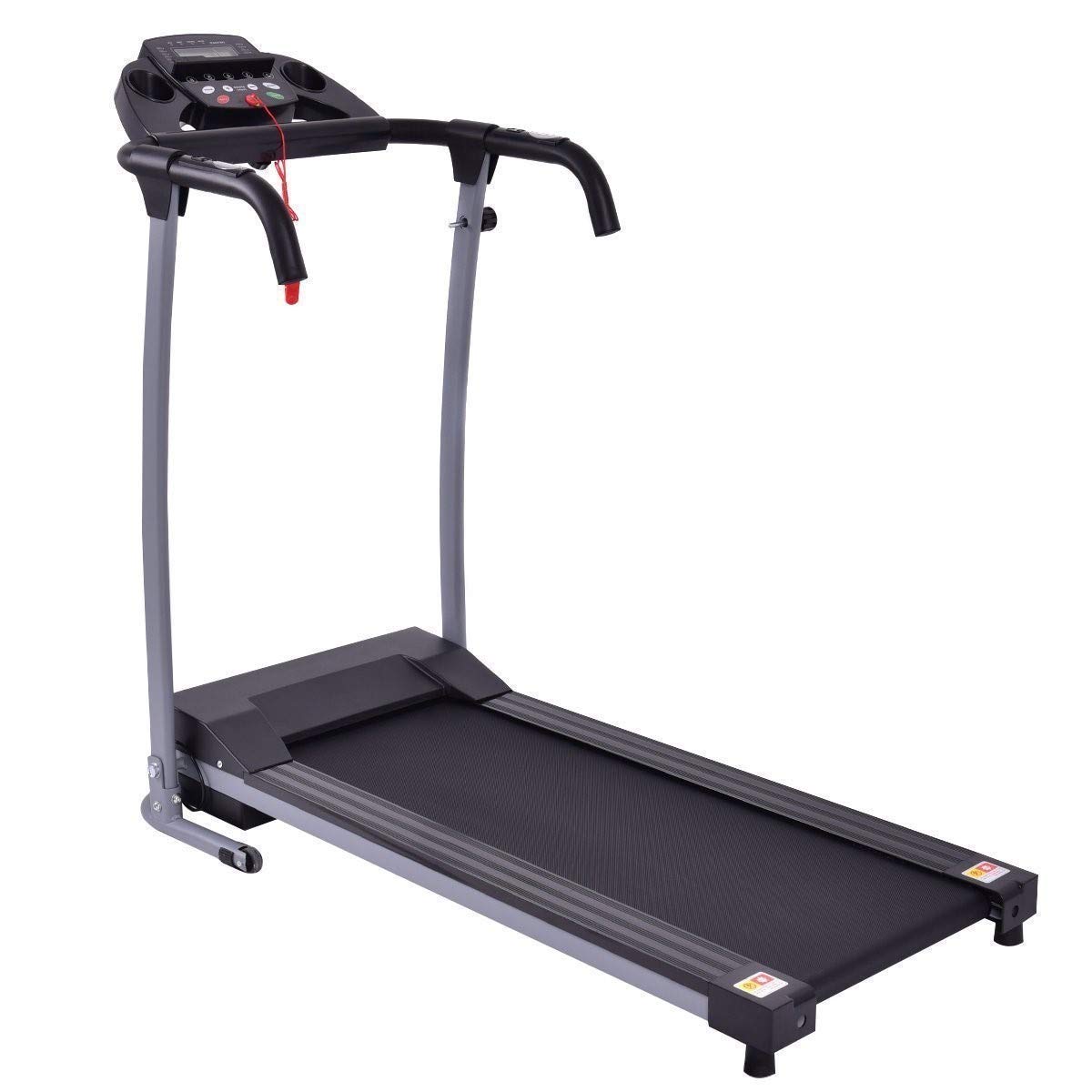 Gymax Folding Exercise Treadmill Fitness Electric Treadmill Electric Motorized Power Fitness Running Machine 800w Wipad Mobile Phone Holder