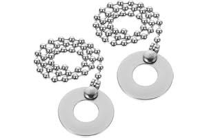 Lexziuo 2PCS Alloy Cymbal Chain - Drum Set Accessory for Jazz Kit, Sizzle Effect Extension Chain for Cymbals, Durable Metal P