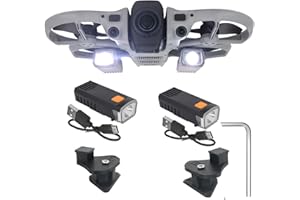 2 Pack Night Flight Light Searchlight for DJI Avata 360, Height Increase 2.5cm Stand Rechargeable LED Lights High Brightness 