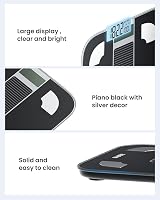RENPHO Solar Powered Bluetooth Body Scale 400 lb, Fat %, App Sync view 7