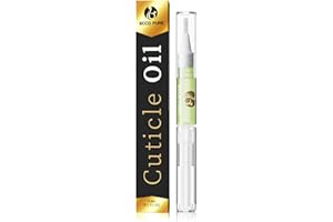 ECCO PURE Nail Art Cuticle Protector Pen - Tool for Nail Art and Growth - Manicure & Pedicure Treatment for Brittle Breaking Fingernails (Green Pear & Citrus - 1 Pack)