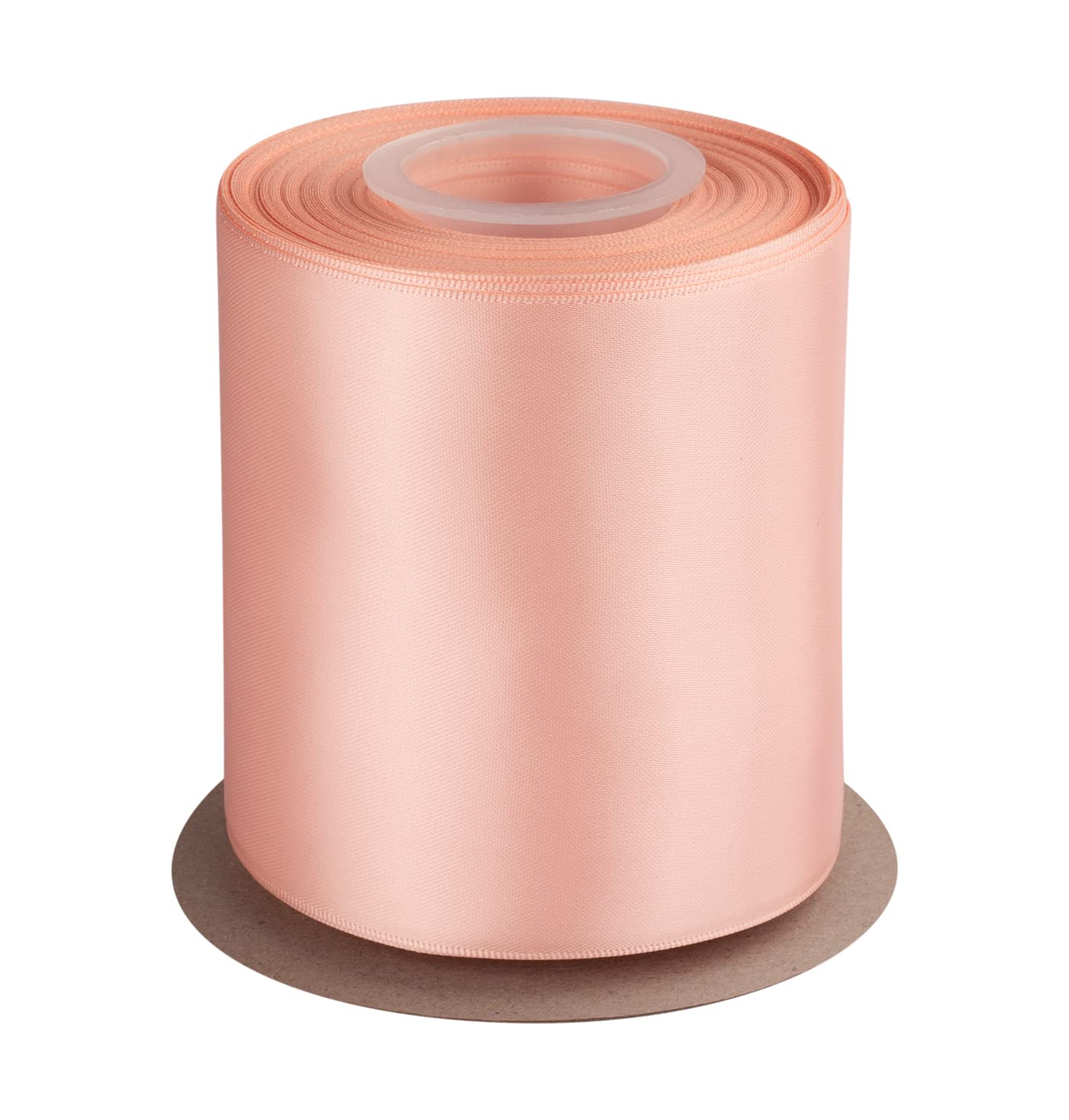 Double Faced Satin Ribbon, 100mm X 22M, Solid Polyester Craft Ribbon, Perfect for Gift Wrapping, Crafts, Wedding Party Ceremony Decoration, Floral Arrangement, Sewing (Moonstone)