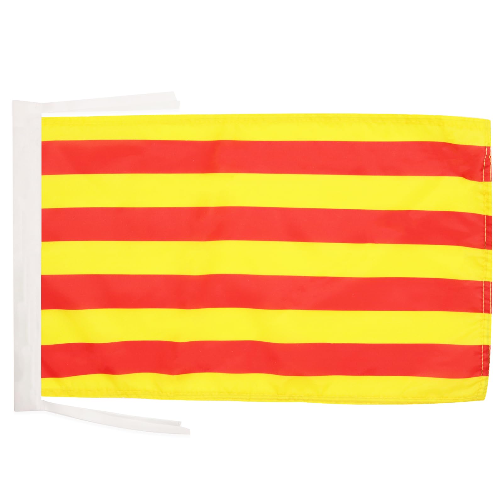 AZ FLAG - Catalonia Flag - 18'' x 12'' - 100% Polyester Catalan Small Banner with Two Cords - Fade Resistant - Vivid Colors - 18x12 in - 45x30 Cm — image 1