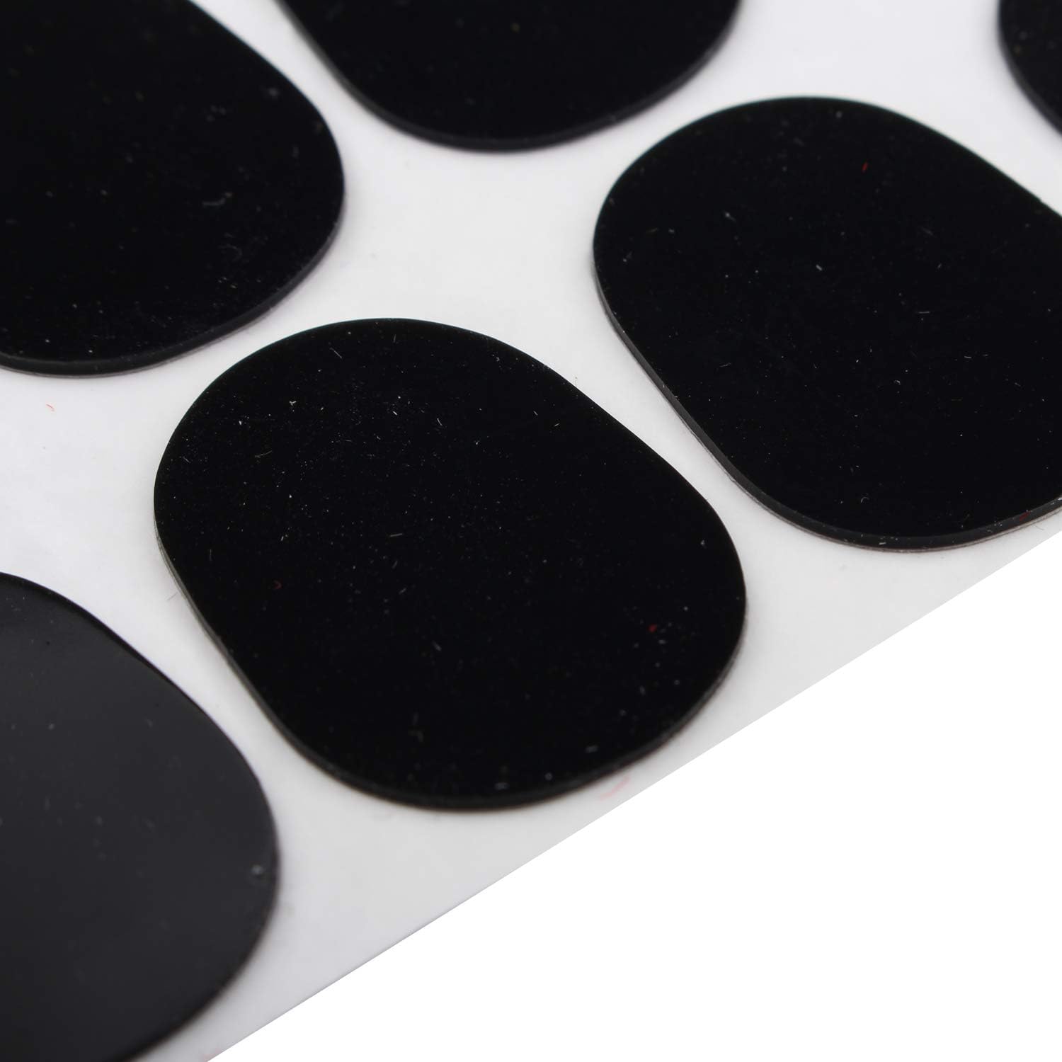 Futheda 8pcs Alto/Tenor Saxphone Clarinet Mouthpiece Cushions Sax Mouthpiece Patches Pads Cushions 0.8mm Thick Strong Adhesive Black - Image 5