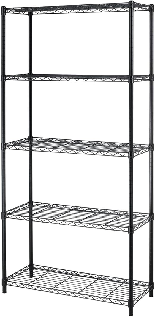 Black Steel Wire Shelving 36 